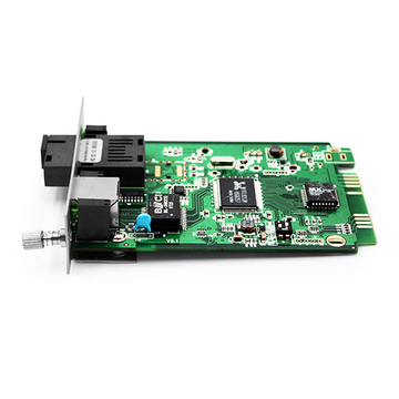 1x 10/100/1000Base-T RJ45 to 1x 1000Base-X SC TX1310nm/RX1550nm 40km SM Single Fiber Gigabit Ethernet Media Converter Card