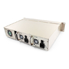 16 Slots Management Media Converter System Chassis, 2U Rack Mount, Dual Power AC 220V or DC -48V