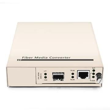 1x 10 / 100Base-T RJ45 vers 1x 100Base-X SFP convertisseur de média autonome Fast Ethernet