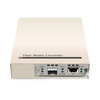 1 x 10GBase-T RJ45 vers 1 x 10GBase-X SFP + Convertisseur de média Ethernet autonome 10Gigabit