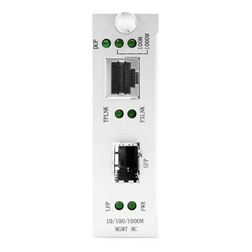 1x 10/100 / 1000Base-T RJ45 vers 1x 1000Base-X SFP Gigabit Ethernet Media Converter Card