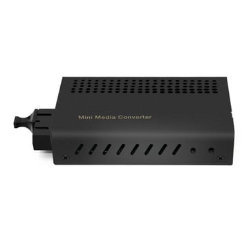 Mini 1x 10 / 100Base-T RJ45 bis 1x 100Base-X SC TX1310nm / RX1550nm 40 km SM Single Fibre Fast Ethernet Medienkonverter
