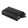 Mini 1x 10/100 / 1000Base-T RJ45 bis 1x 1000Base-X SC TX1310nm / RX1550nm 10 km SM Single Fibre Gigabit Ethernet Medienkonverter
