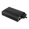 Mini 1x 10/100 / 1000Base-T RJ45 a 1x 1000Base-X SC TX1310nm / RX1550nm 10km SM Convertidor de medios Gigabit Ethernet de fibra única