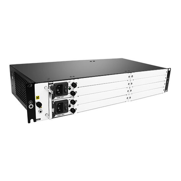 O Rack 2U padrão oferece 8 slots de serviço OEO / EDFA / OLP / DCM / CWDM / DWDM, 1 slot de ventilador e 2 slots de alimentação