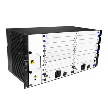 Frame 5U suporta 18 slots de serviço OEO / EDFA / OLP / DCM / CWDM / DWDM, com um nível super alto de integração