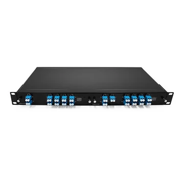 FM 2-Slot 1U 19 "Rack de rack sem carga, comporta até 2 unidades LGX BOX