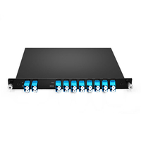 Módulo 8CH (1470-1610nm) de fibra dupla CWDM passivo Mux e Demux e janela adicional 1310 LC / UPC LGX BOX