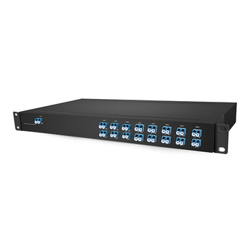 Módulo Mux e Demux de Fibra Dupla CWDM Passivo 16 CH (1310-1610nm) Rack 1U