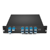 DWDM MUX DEMUX 8CH (C21-C28) مع منفذ Express LC / UPC ثنائي الألياف LGX BOX