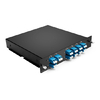 DWDM MUX DEMUX 8CH (XX-XX especificado por el cliente) con puerto Express LC / UPC Dual Fiber LGX BOX