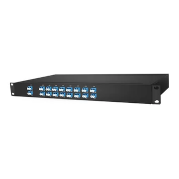 DWDM MUX DEMUX 16CH (C21-C36) مع حامل شاشة LC / UPC ثنائي الألياف 1U