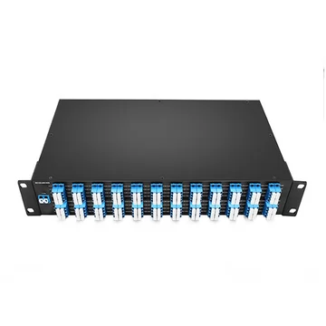 DWDM MUX DEMUX 50 ГГц 96 каналов (C15-C62) Двойная оптоволоконная стойка 2U LC / UPC