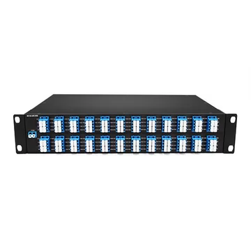 DWDM MUX DEMUX 50 ГГц 96 каналов (C15-C62) Двойная оптоволоконная стойка 2U LC / UPC