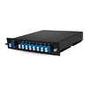 DWDM MUX 8CH 16 comprimentos de onda (TX: C43 / C45 / C47 / C49 / C51 / C53 / C55 / C57 RX: C44 / C46 / C48 / C50 / C52 / C54 / C56 / C58) com porta MON LC / UPC de fibra única LGX CAIXA