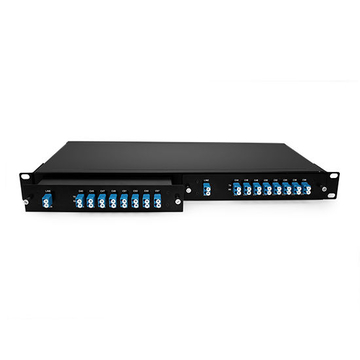 DWDM MUX 8CH 16 파장(TX: C44/C46/C48/C50/C52/C54/C56/C58 RX: C43/C45/C47/C49/C51/C53/C55/C57) MON 포트 LC/UPC 단일 파이버 LGX 포함 상자