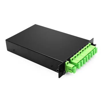 1x8 PLC Fiber Splitter, Cassete LGX Padrão, SC / APC SM