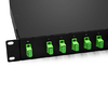 1x16 SPS-Fasersplitter, 1U 19 "Rack-Montage, SC / APC, SM