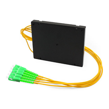 1x4 PLC Fiber Splitter ، وحدة ABS القياسية ، SC / APC SM