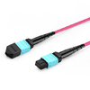 15m (49ft) 12 Fibers Female to Female Elite MTP Trunk Cable Polarity B Plenum (OFNP) Multimode OM4 50/125