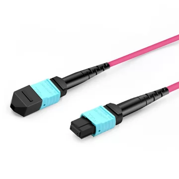 15m (49ft) 12 Fibers Female to Female Elite MTP Trunk Cable Polarity B Plenum (OFNP) Multimode OM4 50/125