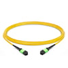 2m (7ft) 12 Fibers Female to Female Elite MTP Trunk Cable Polarity B LSZH OS2 9/125 Single Mode