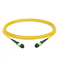 1m (3ft) 12 Fibers Female to Female Elite MTP Trunk Cable Polarity B Plenum (OFNP) OS2 9/125 Single Mode