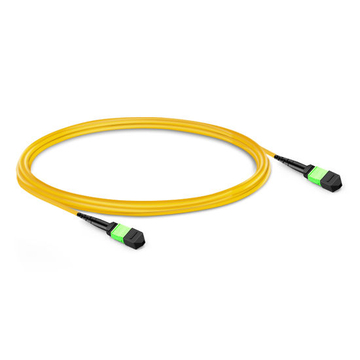 1m (3ft) 12 Fibers Female to Female Elite MTP Trunk Cable Polarity B Plenum (OFNP) OS2 9/125 Single Mode