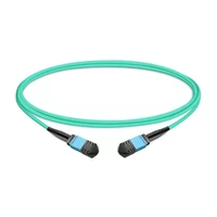 1 m (3 pies) 12 fibras hembra a hembra Cable troncal MPO Polaridad B LSZH OM3 50/125 Fibra multimodo