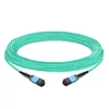 5m (16ft) 12 Fibers Female to Female MPO Trunk Cable Polarity B LSZH OM3 50/125 Multimode Fiber