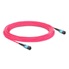 10m (33ft) 12 Fibers Low Insertion Loss Female to Female MPO Trunk Cable Polarity B LSZH Multimode OM4 50/125
