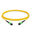 Полярность магистрального кабеля MPO длиной 2 м (7 фута), 12 волокон, между гнездом и гнездом B LSZH OS2 9/125, одномодовый