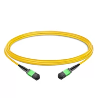 1 m (3 pies) 12 fibras hembra a hembra Cable troncal MPO Polaridad B LSZH OS2 9/125 Modo único