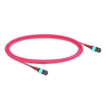 2m (7ft) 24 Fibers Female to Female Elite MTP Trunk Cable Polarity B Plenum (OFNP) Multimode OM4 50/125μm