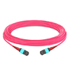 5 m (16 pies) 24 fibras hembra a hembra Elite MTP Cable troncal Polaridad A Plenum (OFNP) Multimodo OM4 50/125 para conectividad 100GBASE-SR10