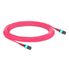 10m (33ft) 24 Fibers Female to Female Elite MTP Trunk Cable Polarity A Plenum (OFNP) Multimode OM4 50/125 for 100GBASE-SR10 Connectivity