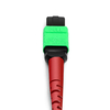 2m (7ft) 24 Fibers Female to Female Elite MTP Trunk Cable Polarity A Plenum (OFNP) OS2 9/125 Single Mode for 100G CPAK LR Connectivity