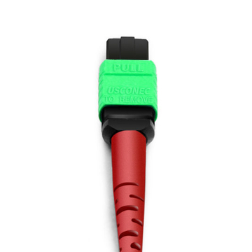 3m (10ft) 24 Fibers Female to Female Elite MTP Trunk Cable Polarity A Plenum (OFNP) OS2 9/125 Single Mode for 100G CPAK LR Connectivity