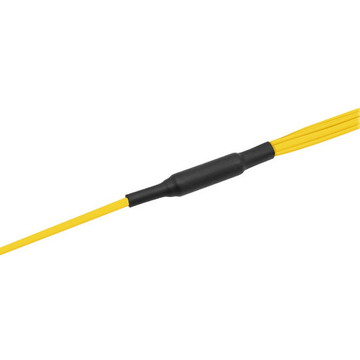 1 м (3 футов) MPO APC Female to 4 LC UPC Duplex OS2 9/125 Single Mode Fiber Breakout Cable, 8 волокон типа B, Elite, LSZH, желтый