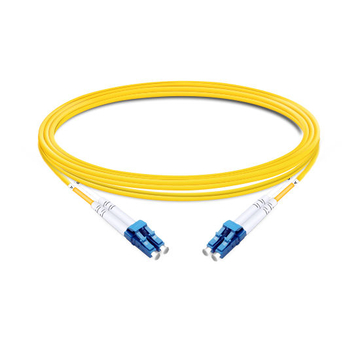 2m (7ft) Duplex OS2 Single Mode LC UPC to LC UPC LSZH Fiber Optic Cable