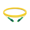 1m (3ft) Duplex OS2 Single Mode LC APC to LC APC PVC (OFNR) Fiber Optic Cable