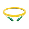 3m (10ft) Duplex OS2 Single Mode LC APC to LC APC PVC (OFNR) Fiber Optic Cable