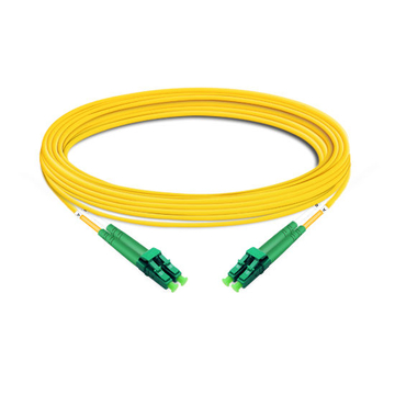 Câble à fibre optique LC APC à LC APC PVC (OFNR) monomode duplex de 10 m (33 pi) OS2