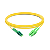 2m (7ft) Duplex OS2 Single Mode LC APC to SC APC PVC (OFNR) Fiber Optic Cable