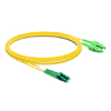 Câble à fibre optique Duplex OS1 LC APC vers SC APC PVC (OFNR) de 3 m (2 pieds)