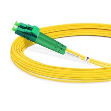 Cable de fibra óptica LC APC de modo único LC APC a SC APC (OFNR) de 10 m (33 pies)