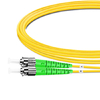 2m (7ft) Duplex OS2 Single Mode LC APC to ST APC PVC (OFNR) Fiber Optic Cable