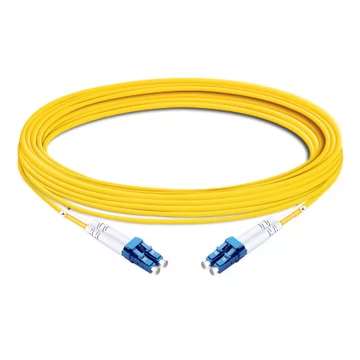 10m (33ft) Duplex OS2 Single Mode LC UPC to LC UPC LSZH Fiber Optic Cable