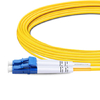 Cable de fibra óptica LC UPC a LC UPC PVC (OFNR) dúplex OS10 monomodo de 33 m (2 pies)