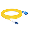 Câble fibre optique Duplex OS7 LC UPC vers SC UPC PVC (OFNR) de 23 m (2 pieds)